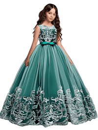 Thumbnail for Formal Occasion Dress For Girls - With FREE Tiara, Gloves & Petticoat! -, Dress , Drestiny , 10T, 11T, 12T, 3T, 4T, 5T, 6T, 7T, 8T, 9T, Australia, Canada, Champagne, Dark Blue, Dark Green, Dark Red, Deep Pink, Dresses, Flower Girl Dresses, FR, Girls, Ivory, Light Blue, New Zealand, Pink, Purple, Sleeveless, TD, United Kingdom, United States , Drestiny , www.shopdrestiny.com