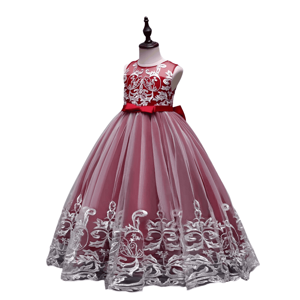 Formal Occasion Dress For Girls - With FREE Tiara, Gloves & Petticoat! -, Dress , Drestiny , 10T, 11T, 12T, 3T, 4T, 5T, 6T, 7T, 8T, 9T, Australia, Canada, Champagne, Dark Blue, Dark Green, Dark Red, Deep Pink, Dresses, Flower Girl Dresses, FR, Girls, Ivory, Light Blue, New Zealand, Pink, Purple, Sleeveless, TD, United Kingdom, United States , Drestiny , www.shopdrestiny.com