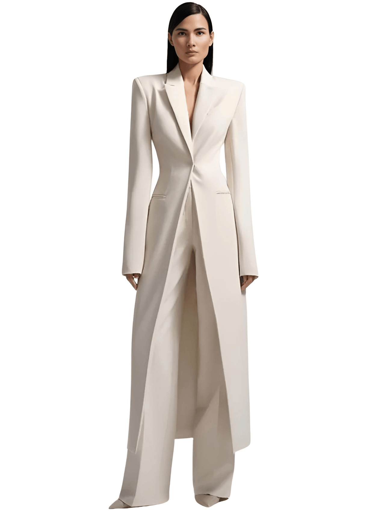 Formal Women's Pant Suit Set -, Pant Suits , Drestiny , 10, 12, 14, 14W, 16, 16W, 18W, 2, 20W, 22W, 24M, 26W, 4, 6, 8, Australia, Blazers, Canada, Dress Pants, Jackets, Long Sleeves, New Zealand, Off White, Pant Sets, Pant Suits, Red, Sets, United Kingdom, United States, White , Drestiny , www.shopdrestiny.com