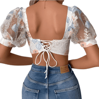 Thumbnail for French-Inspired Summer Shaper Sexy Women's Corset Top -, Crop Top , Drestiny , Australia, Canada, Casual Shirts, Corsets, Crop Tops, Dress Shirts, Gender_Women, L, Light Blue, M, New Zealand, Pink, S, Short Sleeves, United Kingdom, United States, White, XS , Drestiny , www.shopdrestiny.com