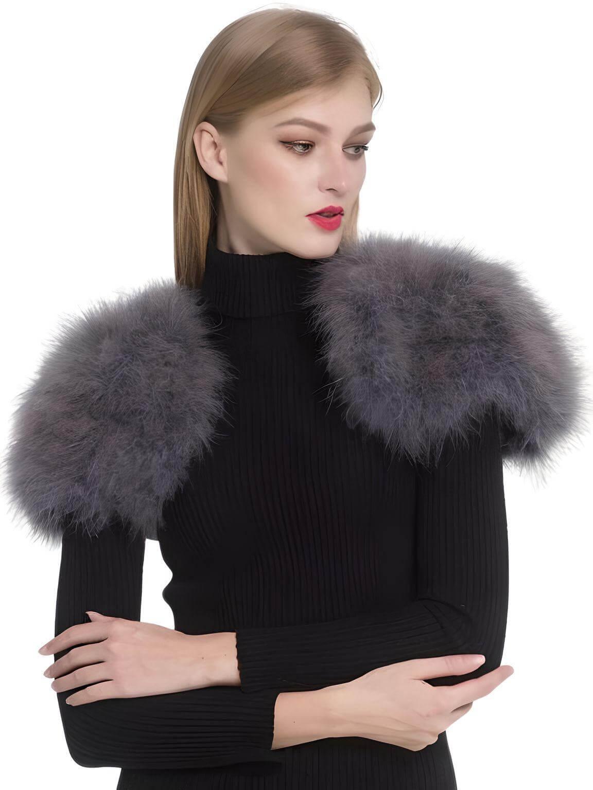 Genuine Ostrich Feather Fur Shawl Shrugs For Women -, Shrug , Drestiny , Australia, biege, Black, Canada, Deep Pink, FR, Grey, Light Blue, Navy, New Zealand, pale pink, Scarves, Shawls, Shrugs, United Kingdom, United States, White, Wine Red , Drestiny , www.shopdrestiny.com