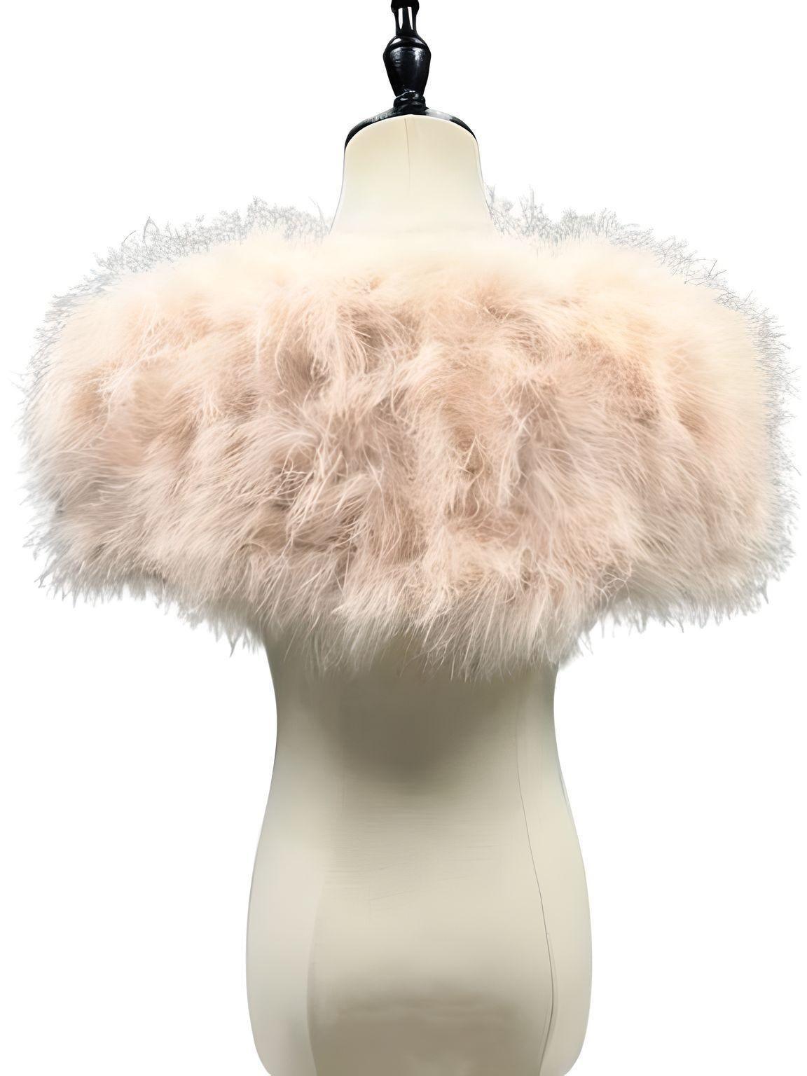 Genuine Ostrich Feather Fur Shawl Shrugs For Women -, Shrug , Drestiny , Australia, biege, Black, Canada, Deep Pink, FR, Grey, Light Blue, Navy, New Zealand, pale pink, Scarves, Shawls, Shrugs, United Kingdom, United States, White, Wine Red , Drestiny , www.shopdrestiny.com