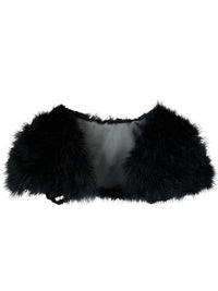 Thumbnail for Genuine Ostrich Feather Fur Shawl Shrugs For Women -, Shrug , Drestiny , Australia, biege, Black, Canada, Deep Pink, FR, Grey, Light Blue, Navy, New Zealand, pale pink, Scarves, Shawls, Shrugs, United Kingdom, United States, White, Wine Red , Drestiny , www.shopdrestiny.com