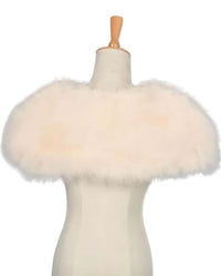 Thumbnail for Genuine Ostrich Feather Fur Shawl Shrugs For Women -, Shrug , Drestiny , Australia, biege, Black, Canada, Deep Pink, FR, Grey, Light Blue, Navy, New Zealand, pale pink, Scarves, Shawls, Shrugs, United Kingdom, United States, White, Wine Red , Drestiny , www.shopdrestiny.com