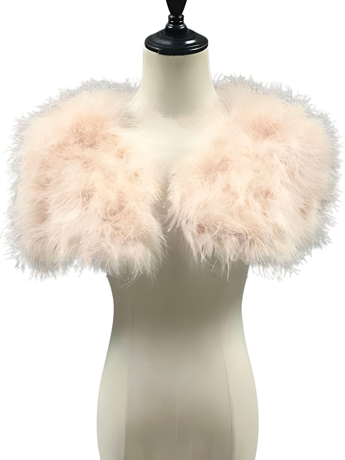 Genuine Ostrich Feather Fur Shawl Shrugs For Women -, Shrug , Drestiny , Australia, biege, Black, Canada, Deep Pink, FR, Grey, Light Blue, Navy, New Zealand, pale pink, Scarves, Shawls, Shrugs, United Kingdom, United States, White, Wine Red , Drestiny , www.shopdrestiny.com