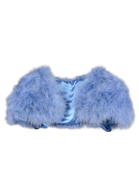 Thumbnail for Genuine Ostrich Feather Fur Shawl Shrugs For Women -, Shrug , Drestiny , Australia, biege, Black, Canada, Deep Pink, FR, Grey, Light Blue, Navy, New Zealand, pale pink, Scarves, Shawls, Shrugs, United Kingdom, United States, White, Wine Red , Drestiny , www.shopdrestiny.com