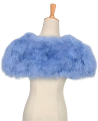 Thumbnail for Genuine Ostrich Feather Fur Shawl Shrugs For Women -, Shrug , Drestiny , Australia, biege, Black, Canada, Deep Pink, FR, Grey, Light Blue, Navy, New Zealand, pale pink, Scarves, Shawls, Shrugs, United Kingdom, United States, White, Wine Red , Drestiny , www.shopdrestiny.com