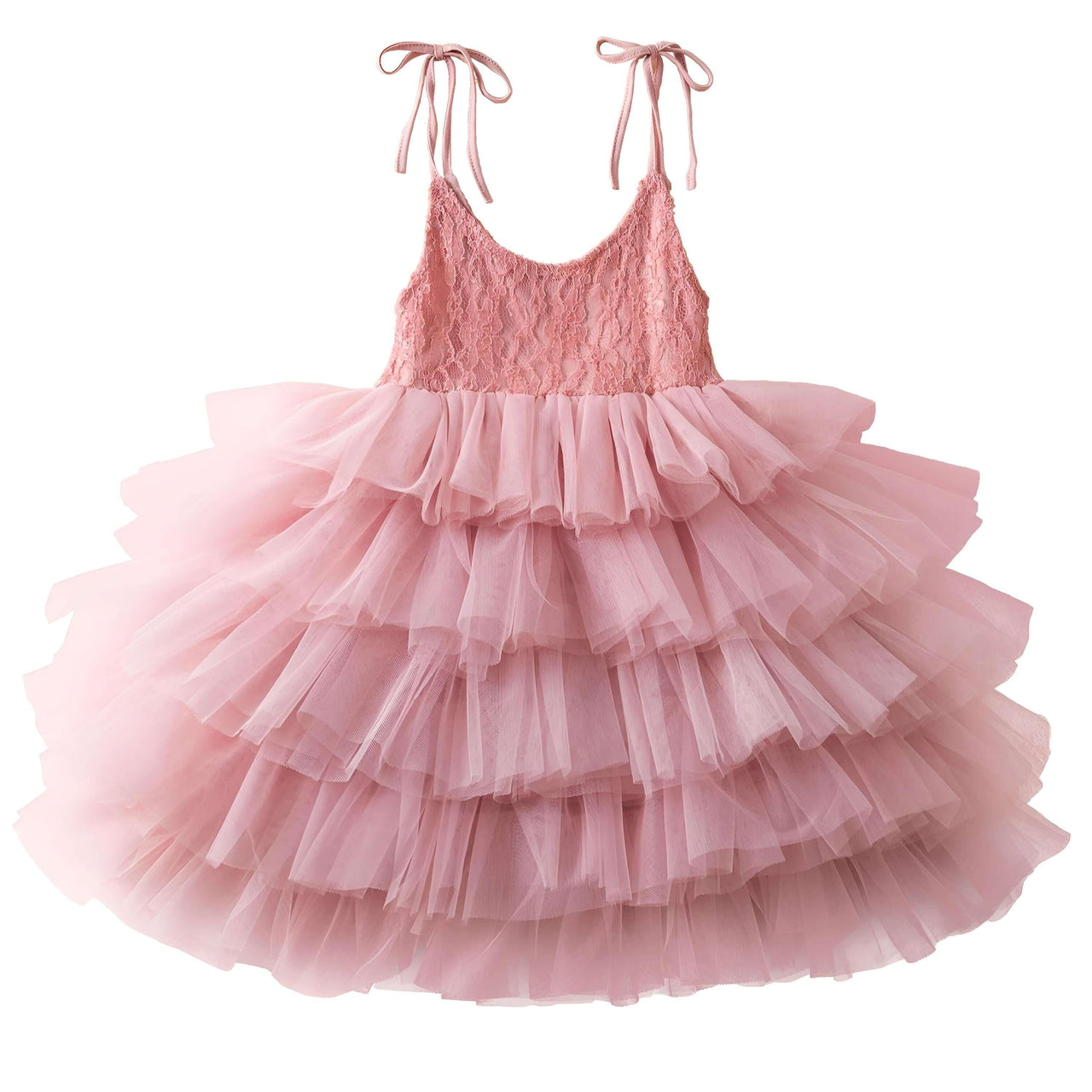 Girl's Sleeveless Strap Princess Dress -, Baby & Toddler Dresses , Drestiny , 3T, 4T, 5, 6, 7, 8, Australia, Canada, Dresses, Flower Girl Dresses, Girls, New Zealand, Pink, Sleeveless, TD, United Kingdom, United States, White, Yellow , Drestiny , www.shopdrestiny.com