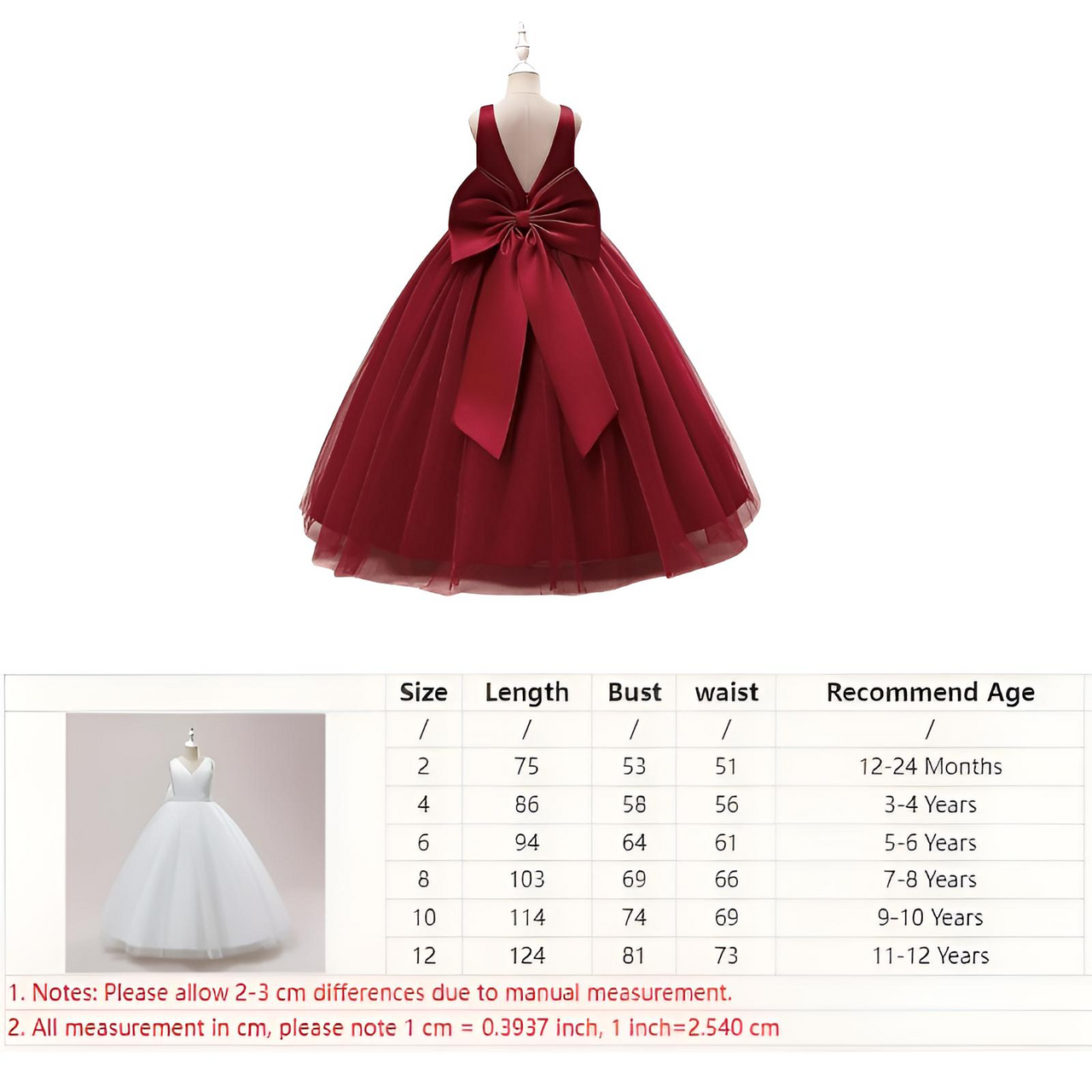 Girl's Long White Bow Dresses For Weddings, Formal Evenings, Birthday Parties or Kid's First Communion -, Dress , Drestiny , 10, 10T, 12, 12T, 2T, 4T, 6T, 8T, Australia, Dark Blue, Dark Pink, Dark Red, Dresses, Girls, New Zealand, Sleeveless, TD, United Kingdom, United States, White , Drestiny , www.shopdrestiny.com