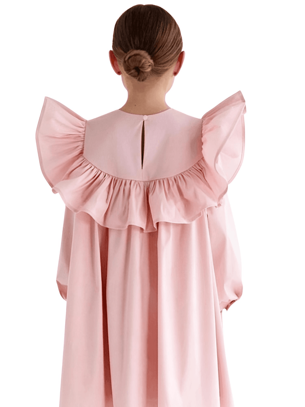 Girl's Ruffle Dress -, Dresses , Drestiny , 10T, 2T, 3T, 5T, 7T, Australia, Black, Canada, Dresses, Girls, Grey, Long Sleeves, New Zealand, Pink, TD, United Kingdom, United States , Drestiny , www.shopdrestiny.com