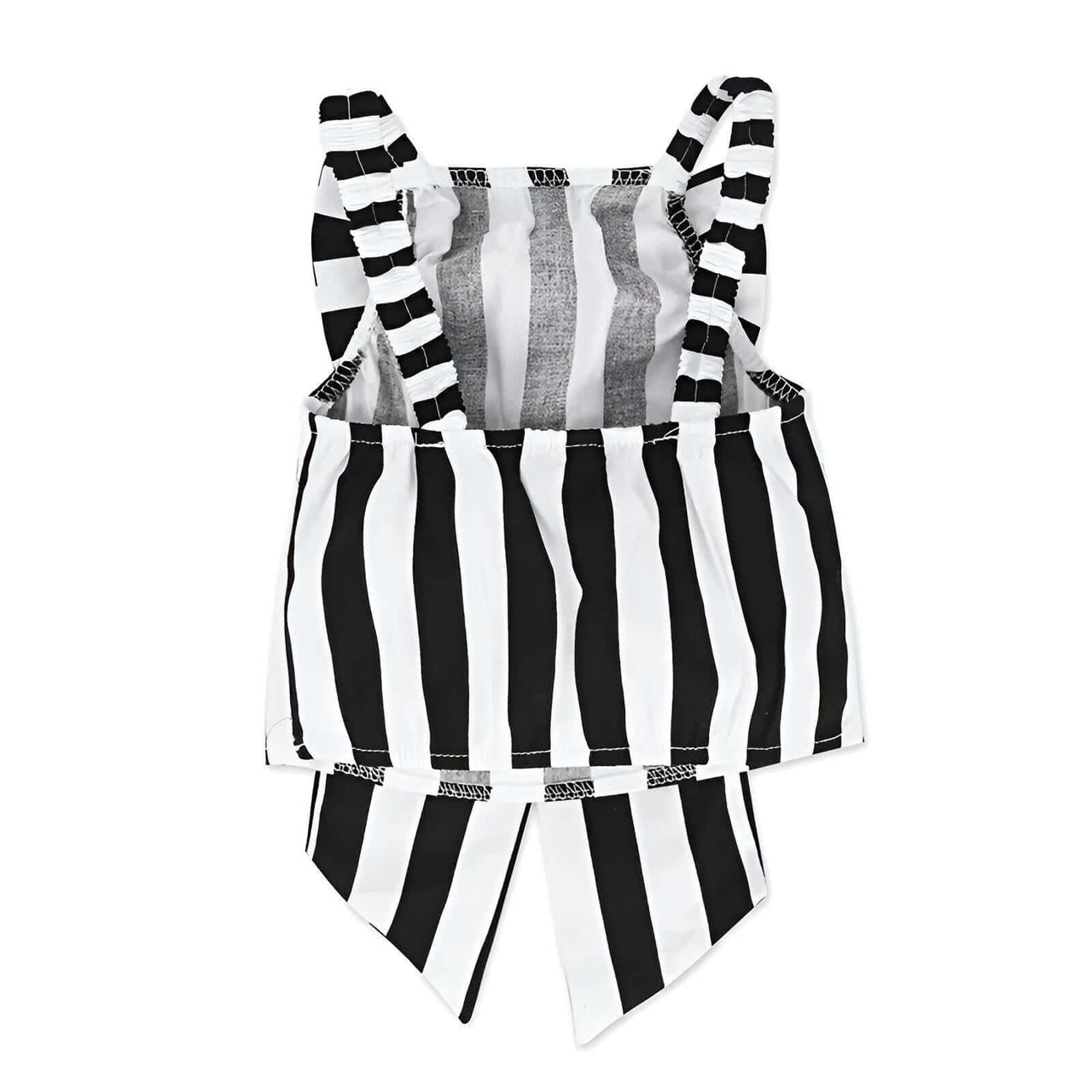 Girl's Stripe Camisole Bow Top + White Hole Denim Like Pants Kids 2 Piece Outfits -, Baby & Toddler Outfits , Drestiny , 12M, 2T, 3T, 4T, 5T, 6T, 7T, Australia, Black, Camisoles, Canada, Casual Pants, Casual Shirts, Crop Tops, Girls, Jeans, Light Purple, New Zealand, Pant Sets, Pink, Purple, Sets, TD, United Kingdom, United States, White , Drestiny , www.shopdrestiny.com