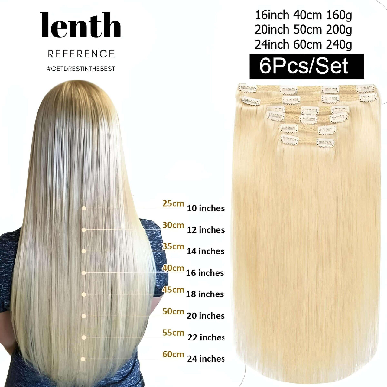 Clip In Real Human Hair Extensions - Free Color Matching! -, Hair Extensions , Drestiny , Australia, Black, Blonde, Brown, Burgundy, Canada, FR, Hair Extensions, New Zealand, Red, United Kingdom, United States , Drestiny , www.shopdrestiny.com