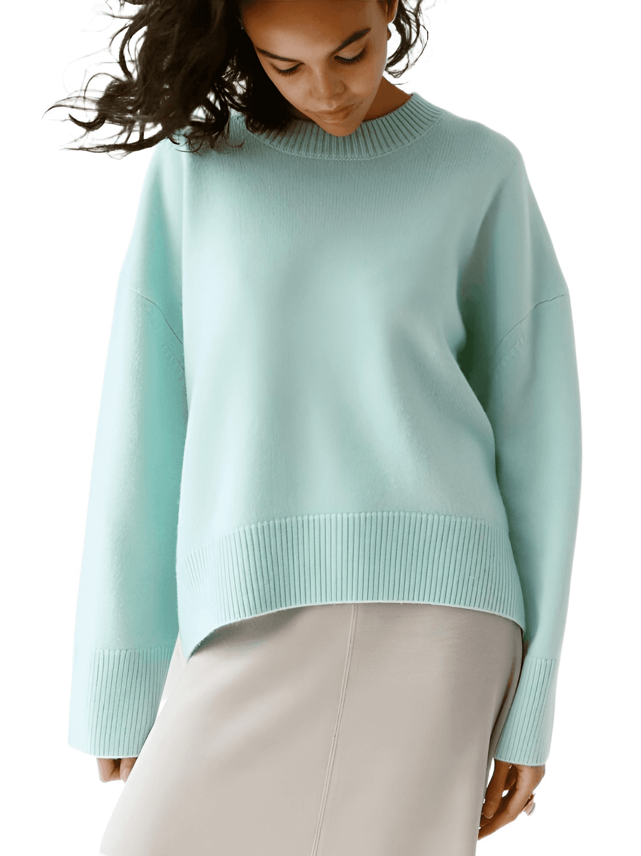 High Quality Casual Women's Sweater -, Shirts & Tops , Drestiny , Apricot, Australia, Beige, Black, Blue, Deep Pink, Green, L, Light Blue, Light Green, M, Mint Green, New Zealand, Off White, Pullovers, S, Sweaters, United Kingdom, United States, White , Drestiny , www.shopdrestiny.com