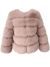 Thumbnail for High Quality Faux Fox Fur Coats For Women - High Winter Fashion! -, Coats , Drestiny , 4XL, Australia, Black, Coats, Dark Camel, Dark Green, Dark Grey, Deep Pink, Khaki, L, Light Blue, M, New Zealand, Olive Green, Pink, Purple, Red, Silver, United Kingdom, United States, White, XL, XXL, XXXL , Drestiny , www.shopdrestiny.com