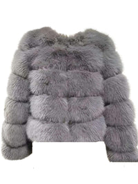 Thumbnail for High Quality Faux Fox Fur Coats For Women - High Winter Fashion! -, Coats , Drestiny , 4XL, Australia, Black, Coats, Dark Camel, Dark Green, Dark Grey, Deep Pink, Khaki, L, Light Blue, M, New Zealand, Olive Green, Pink, Purple, Red, Silver, United Kingdom, United States, White, XL, XXL, XXXL , Drestiny , www.shopdrestiny.com