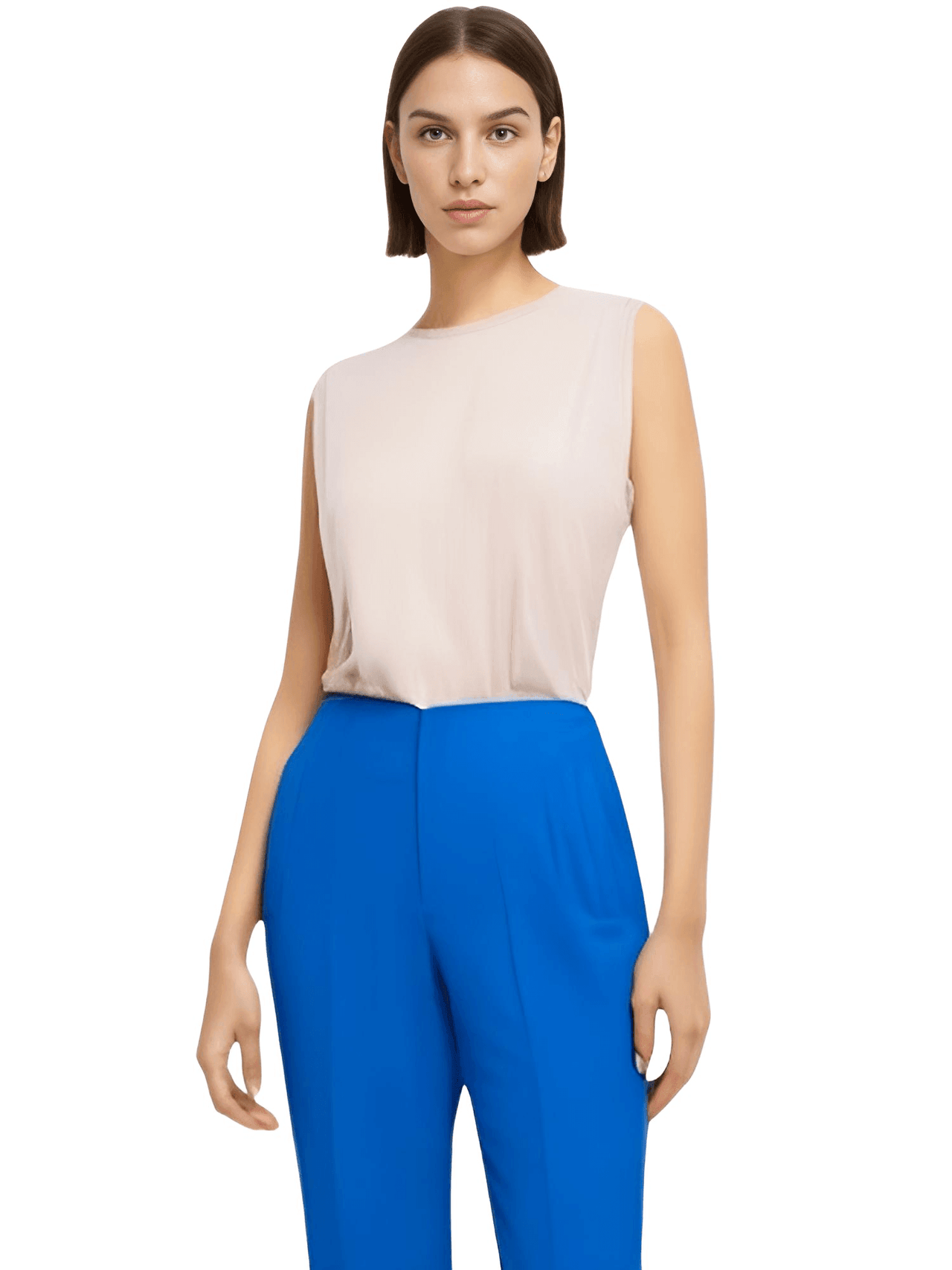 High Waist Ankle Length Pants for Women With Seam Detail -, Pants , Drestiny , Australia, Beige, Black, Blue, Brown, Casual Pants, Deep Pink, Dress Pants, FR, Green, Khaki, L, M, New Zealand, S, United Kingdom, United States, White, XL, XS , Drestiny , www.shopdrestiny.com