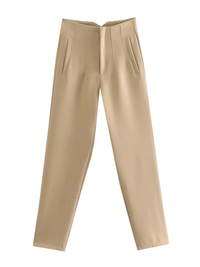 Thumbnail for High Waist Ankle Length Pants for Women With Seam Detail -, Pants , Drestiny , Australia, Beige, Black, Blue, Brown, Casual Pants, Deep Pink, Dress Pants, FR, Green, Khaki, L, M, New Zealand, S, United Kingdom, United States, White, XL, XS , Drestiny , www.shopdrestiny.com