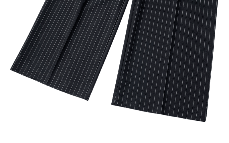 High Waist Straight Leg Pinstriped Pants For Women -, Pants , Drestiny , Australia, Beige, Black, Canada, Casual Pants, Dark Grey, Dress Pants, Green, Grey, L, M, New Zealand, S, United Kingdom, United States, XS , Drestiny , www.shopdrestiny.com