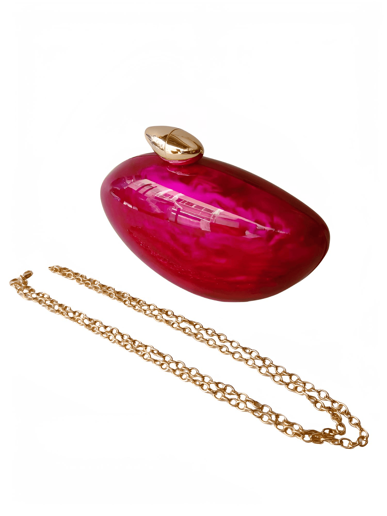 High Fashion Egg Shape Acrylic Clutch Bag For Women -, Clutch , Drestiny , Australia, Brown, Canada, Clutches, Coffee, Deep Pink, Gold, Green, Handbags, Ivory, New Zealand, Off White, United Kingdom, United States , Drestiny , www.shopdrestiny.com