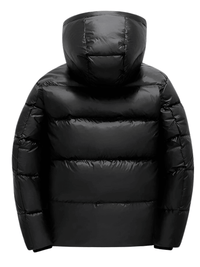 Thumbnail for Black and Gold Hooded Puffer Coat Men's, Drestiny, shopdrestiny.com, S, M, L, XL, 2XL, 3XL, United States, Canada, Australia, New Zealand, United Kingdom