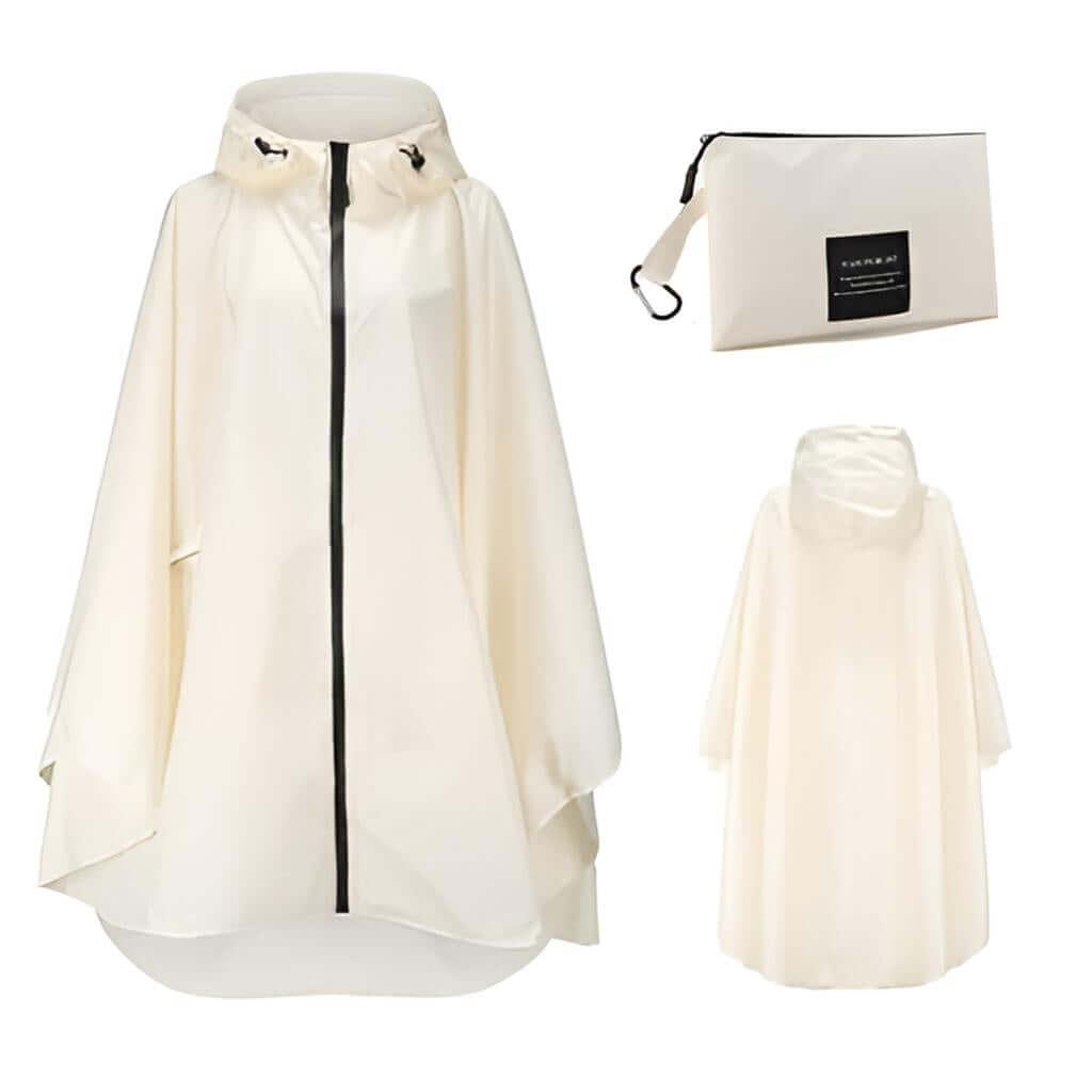 Women's Hooded Raincoat Waterproof Poncho -, Coats & Jackets , Drestiny , Australia, Beige, Black, Blue, Dark Blue, FR, Green, Light Brown, Navy, New Zealand, Off White, Pale Green, Pink, Ponchos, Raincoats, Red, Tan, United Kingdom, United States, White, Yellow , Drestiny , www.shopdrestiny.com