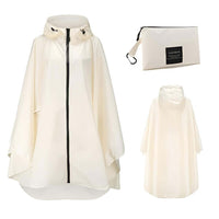 Thumbnail for Women's Hooded Raincoat Waterproof Poncho -, Coats & Jackets , Drestiny , Australia, Beige, Black, Blue, Dark Blue, FR, Green, Light Brown, Navy, New Zealand, Off White, Pale Green, Pink, Ponchos, Raincoats, Red, Tan, United Kingdom, United States, White, Yellow , Drestiny , www.shopdrestiny.com