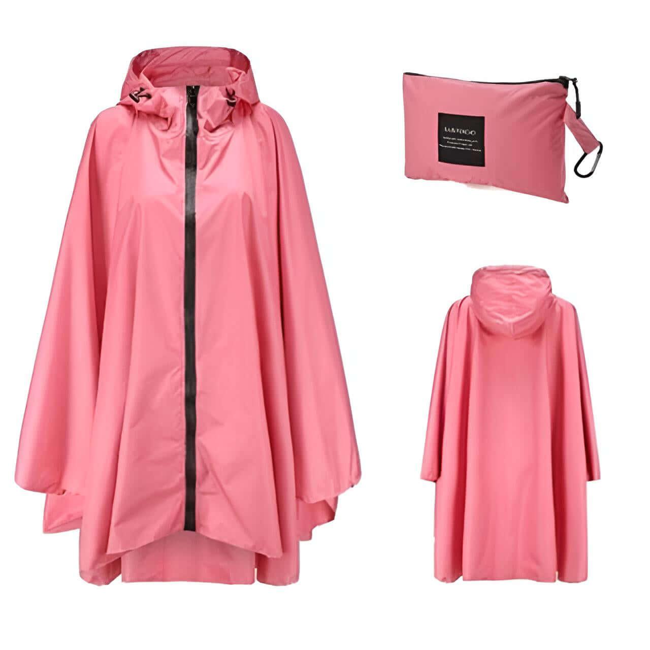 Women's Hooded Raincoat Waterproof Poncho -, Coats & Jackets , Drestiny , Australia, Beige, Black, Blue, Dark Blue, FR, Green, Light Brown, Navy, New Zealand, Off White, Pale Green, Pink, Ponchos, Raincoats, Red, Tan, United Kingdom, United States, White, Yellow , Drestiny , www.shopdrestiny.com