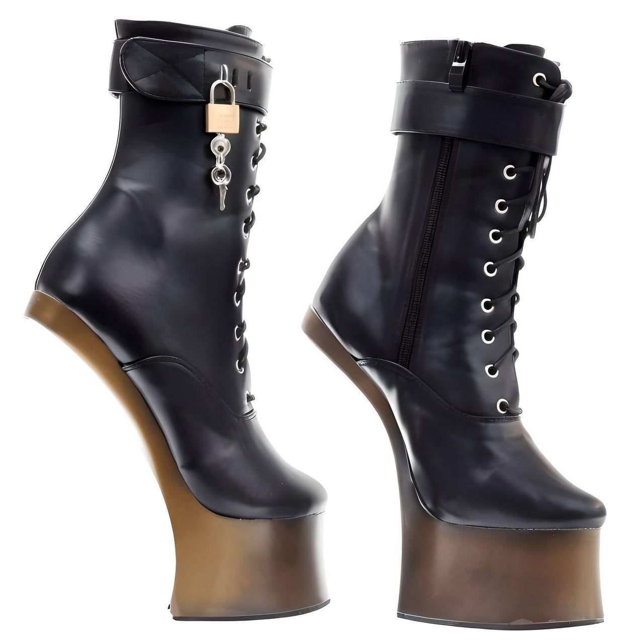 Women's High Hoof Heel Platform Boots -, Boots , Drestiny , 10, 11, 12, 13, 14, 15, 5, 6, 7, 8, 9, Ankle Boots, Australia, Black, Boots, FR, Gold, New Zealand, Silver, United Kingdom, United States , Drestiny , www.shopdrestiny.com