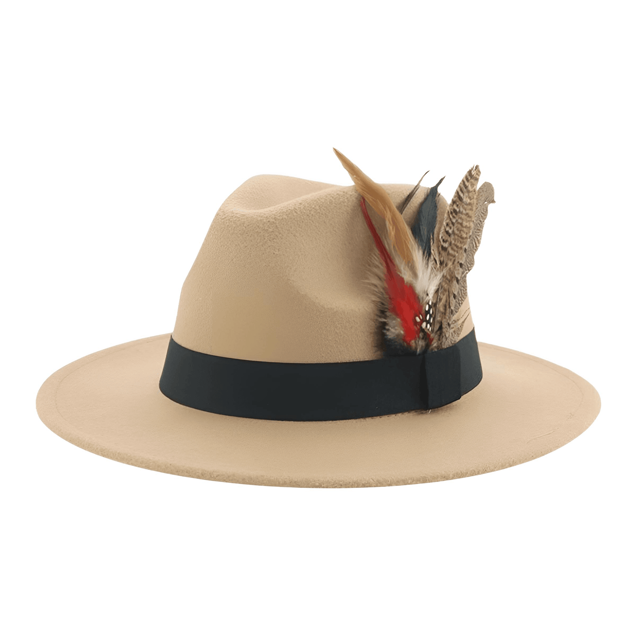 Fedora With Feather and Band Detailing For Men & Women -, Fedora , Drestiny , Army Green, Australia, Black, Blue, Canada, Chocolate, Dark Blue, Dark Brown, Dark Green, Dark Orange, Deep Pink, Gender_Men, Gender_Women, Green, Hats, Khaki, Lavender, Light Blue, Light Green, Light Purple, New Zealand, Olive Green, Orange, Pink, Purple, Tomato, United Kingdom, United States, White, Wine Red, Yellow , Drestiny , www.shopdrestiny.com