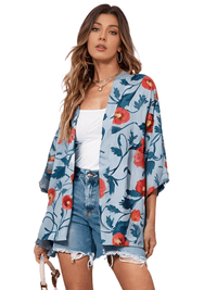 Thumbnail for Summer Beach Kimono Hawaiian Shirt Unisex