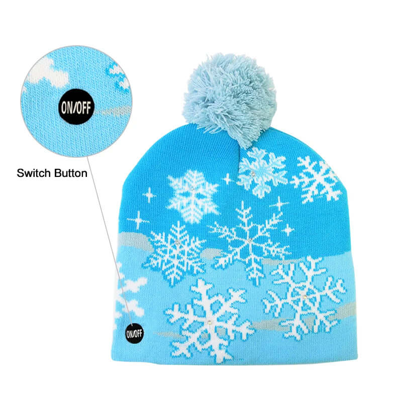 LED Winter Hats for Kids -, Hats , Drestiny , Australia, Black, Blue, Boys, Canada, Dark Red, Girls, Green, Hats, Light Blue, Navy, New Zealand, Red, Sky Blue, TD, United Kingdom, United States, White , Drestiny , www.shopdrestiny.com