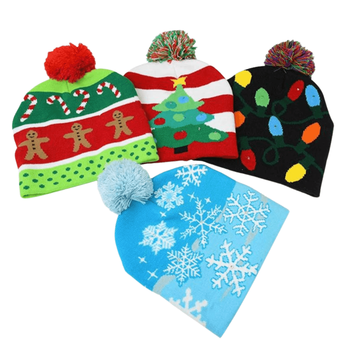 LED Winter Hats for Kids -, Hats , Drestiny , Australia, Black, Blue, Boys, Canada, Dark Red, Girls, Green, Hats, Light Blue, Navy, New Zealand, Red, Sky Blue, TD, United Kingdom, United States, White , Drestiny , www.shopdrestiny.com