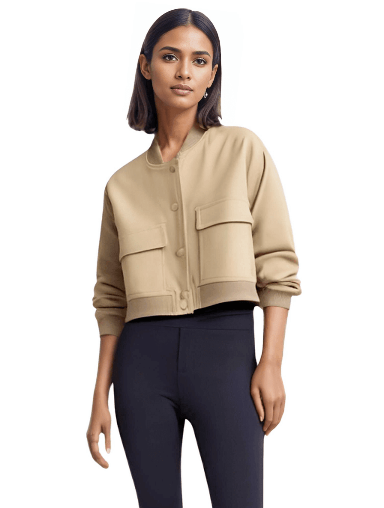 Large Pocket Bomber Jacket Women's - In 9 Colors! -, Bomber Jacket , Drestiny , Australia, Black, Blue, Bomber Jackets, Dark Blue, Dark Olive Green, Green, Grey, Jackets, Khaki, L, M, New Zealand, Off White, Olive Green, Pink, S, United Kingdom, United States , Drestiny , www.shopdrestiny.com