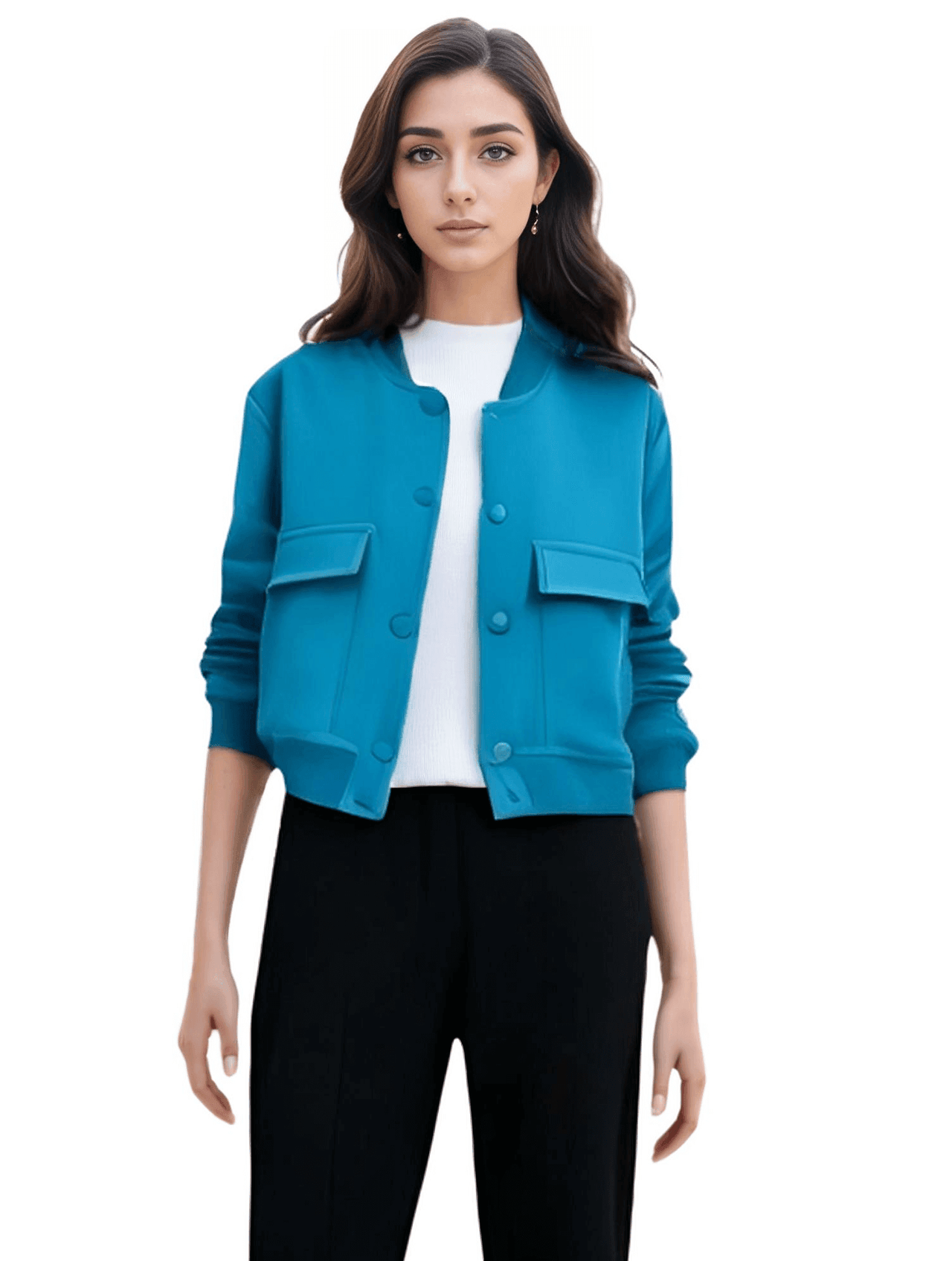 Large Pocket Bomber Jacket Women's - In 9 Colors! -, Bomber Jacket , Drestiny , Australia, Black, Blue, Bomber Jackets, Dark Blue, Dark Olive Green, Green, Grey, Jackets, Khaki, L, M, New Zealand, Off White, Olive Green, Pink, S, United Kingdom, United States , Drestiny , www.shopdrestiny.com