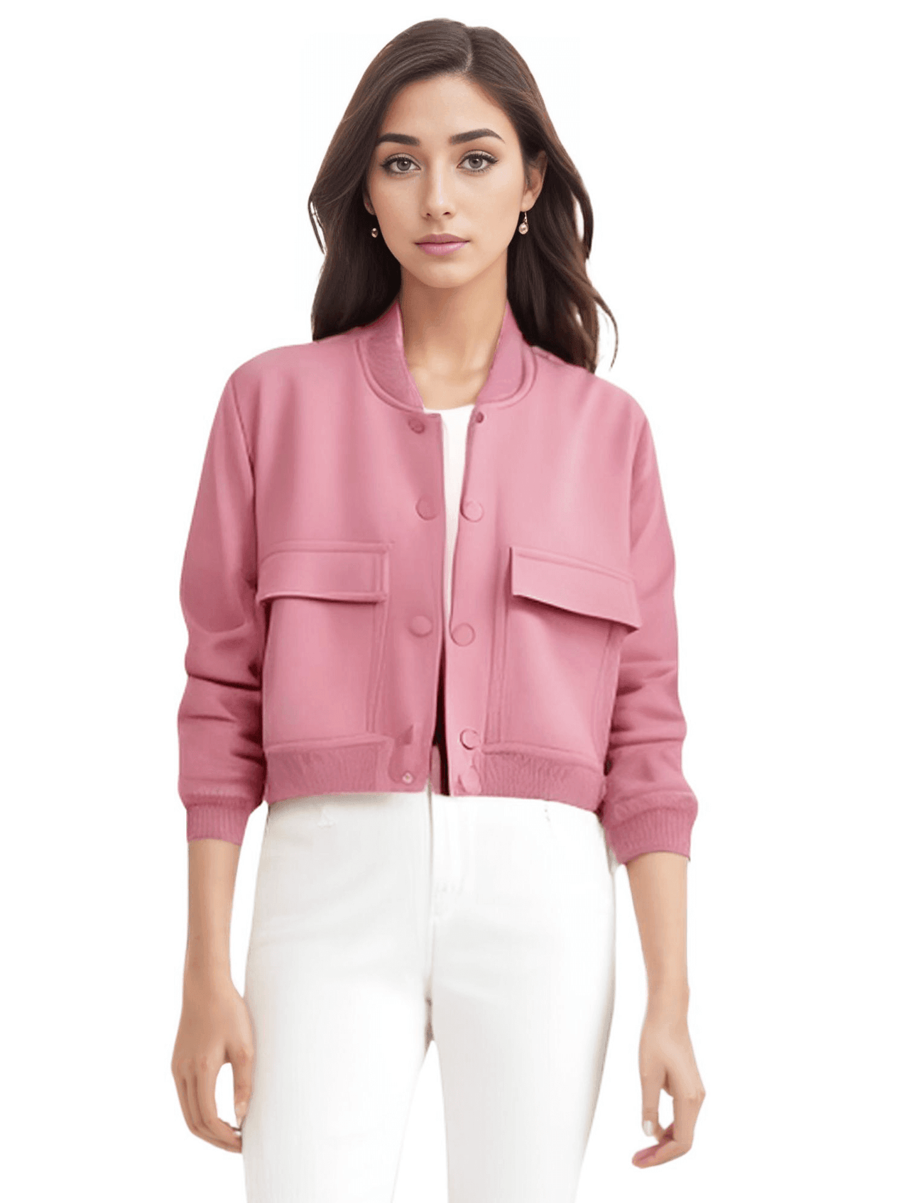 Large Pocket Bomber Jacket Women's - In 9 Colors! -, Bomber Jacket , Drestiny , Australia, Black, Blue, Bomber Jackets, Dark Blue, Dark Olive Green, Green, Grey, Jackets, Khaki, L, M, New Zealand, Off White, Olive Green, Pink, S, United Kingdom, United States , Drestiny , www.shopdrestiny.com