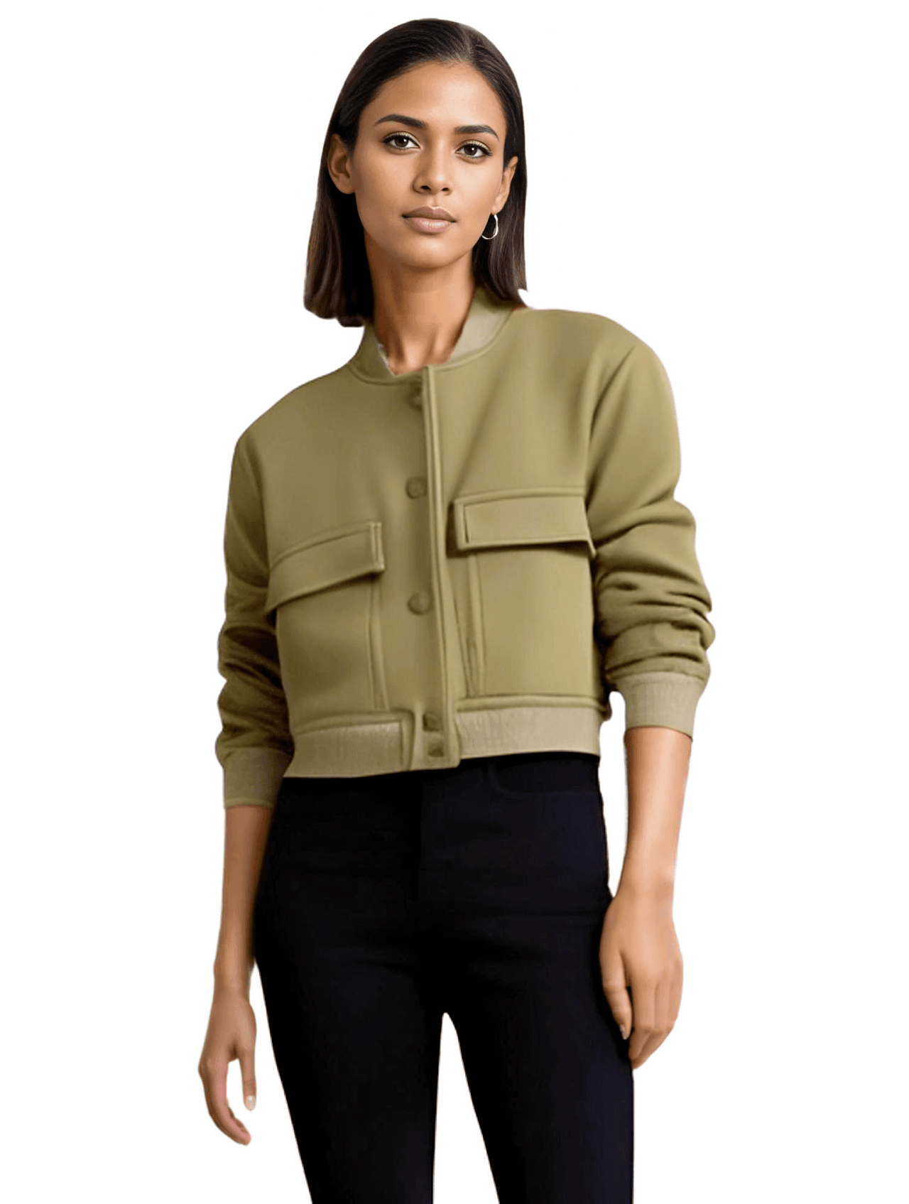 Large Pocket Bomber Jacket Women's - In 9 Colors! -, Bomber Jacket , Drestiny , Australia, Black, Blue, Bomber Jackets, Dark Blue, Dark Olive Green, Green, Grey, Jackets, Khaki, L, M, New Zealand, Off White, Olive Green, Pink, S, United Kingdom, United States , Drestiny , www.shopdrestiny.com