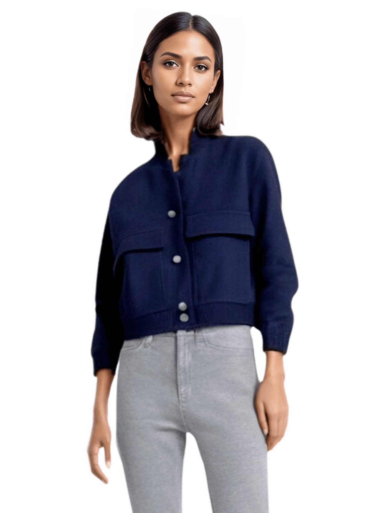 Large Pocket Bomber Jacket Women's - In 9 Colors! -, Bomber Jacket , Drestiny , Australia, Black, Blue, Bomber Jackets, Dark Blue, Dark Olive Green, Green, Grey, Jackets, Khaki, L, M, New Zealand, Off White, Olive Green, Pink, S, United Kingdom, United States , Drestiny , www.shopdrestiny.com