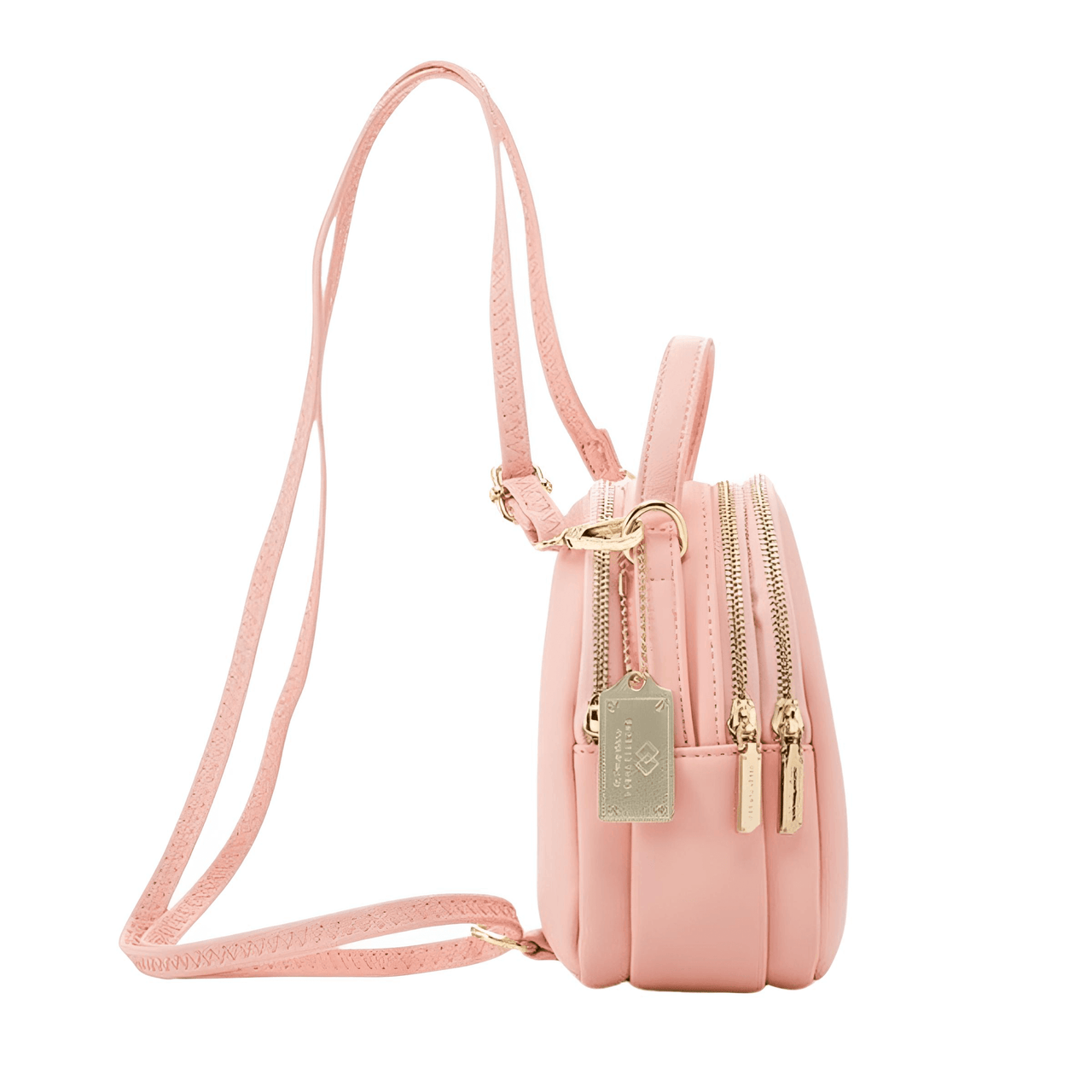 Leather Mini Backpack With Gold Accents -, Backpacks , Drestiny , Australia, Backpacks, Black, Blue, Canada, Dark Red, Gold, Green, New Zealand, Pink, United Kingdom, United States, Wine Red, Yellow , Drestiny , www.shopdrestiny.com