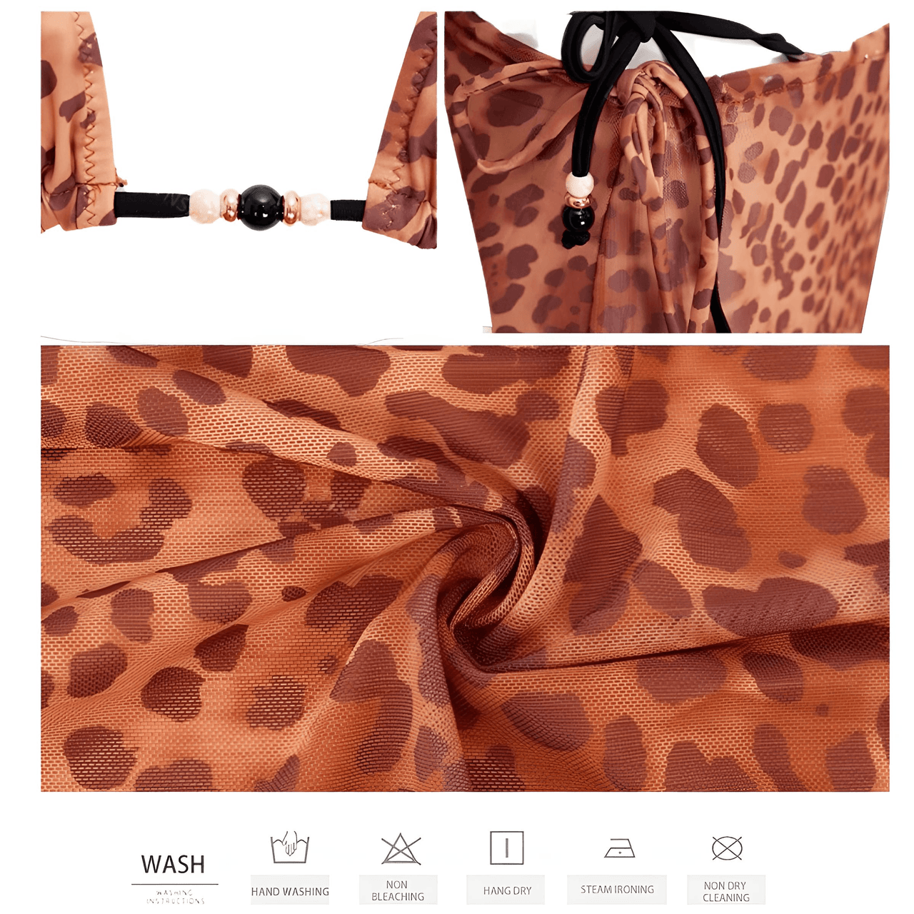 Leopard Print 3-Piece Bikini Set For Women - Now in 2 New Prints! -, Sets , Drestiny , Australia, Bikinis, Black, Brown, Canada, Cover Ups, L, Leopard, M, New Zealand, Orange, Red, S, Sets, Skirts, United Kingdom, United States, White, Yellow , Drestiny , www.shopdrestiny.com