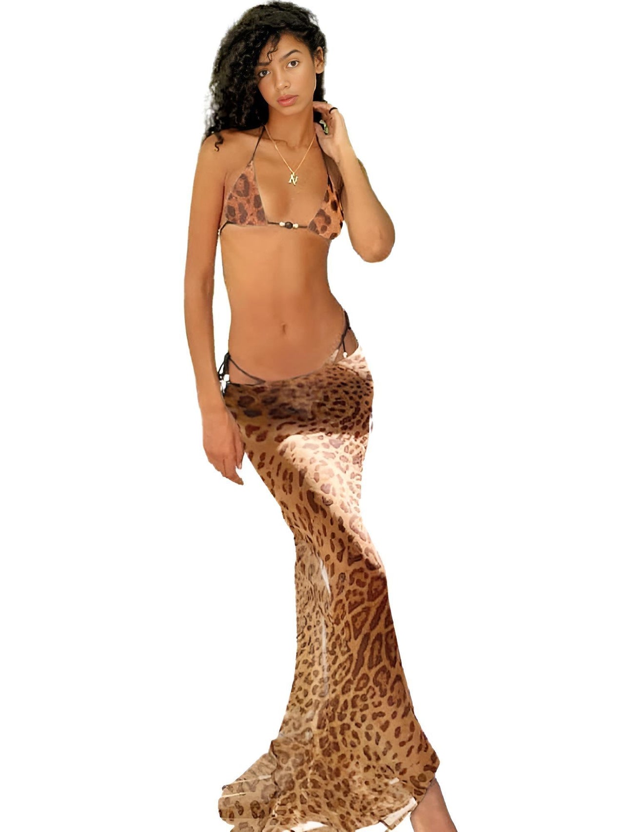 Leopard Print 3-Piece Bikini Set For Women - Now in 2 New Prints! -, Sets , Drestiny , Australia, Bikinis, Black, Brown, Canada, Cover Ups, L, Leopard, M, New Zealand, Orange, Red, S, Sets, Skirts, United Kingdom, United States, White, Yellow , Drestiny , www.shopdrestiny.com