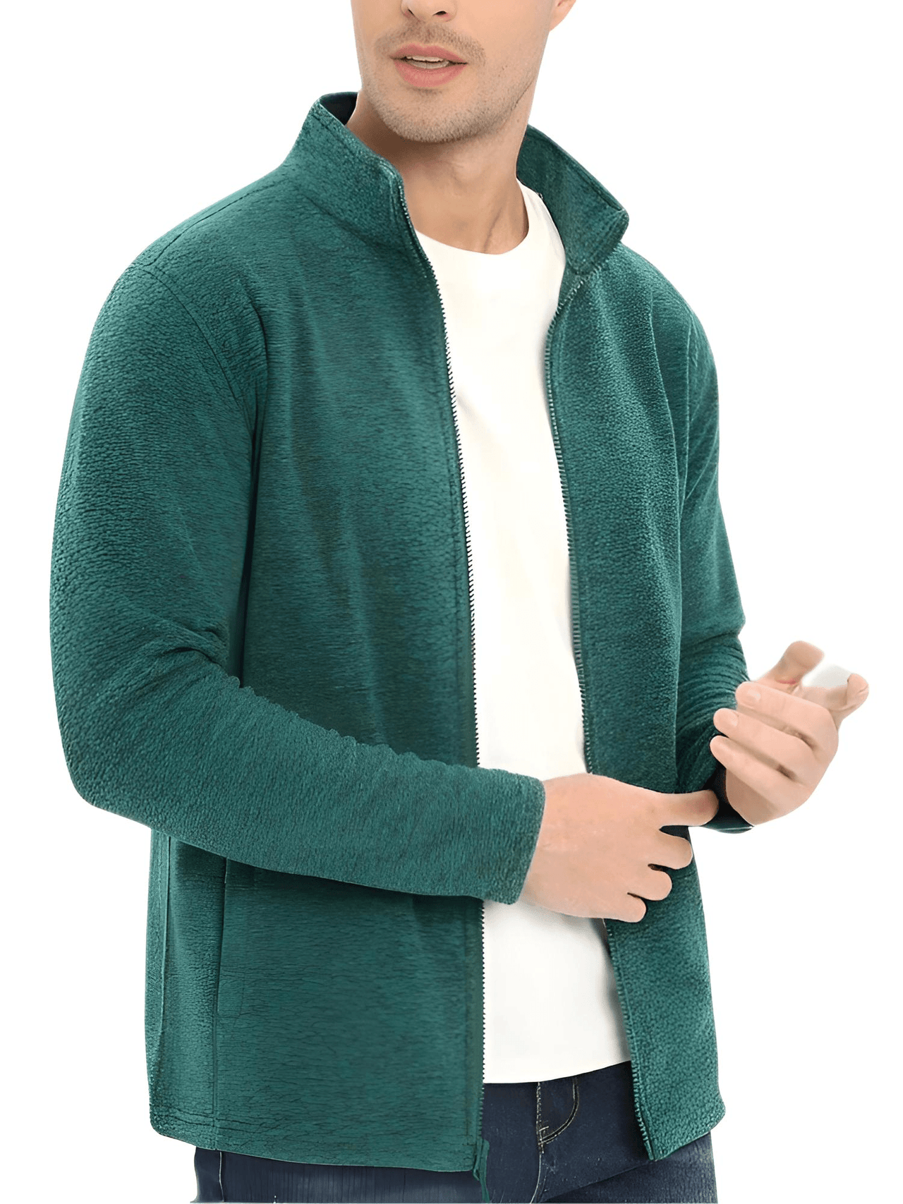 Men's Lightweight Full Zip Fleece Jackets - In 16 Colors! -, Jacket , Drestiny , 4XL, Army Green, Australia, Beige, Black, Dark Blue, Dark Green, Dark Grey, Grey Blue, Jackets, L, Light Blue, Light Grey, M, Mid Blue, Peacock Blue, Pink, Sea Blue, United Kingdom, United States, Water Blue, Wine Red, XL, XXL, XXXL, Yellow , Drestiny , www.shopdrestiny.com