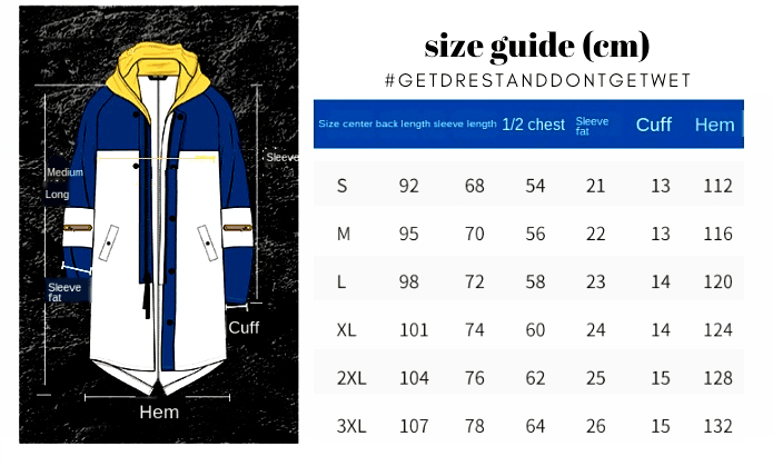 Rainfreem Long Hooded Raincoat For Adults -, Raincoat , Drestiny , Australia, Black, Blue, Canada, Coats, FR, Grey, L, M, New Zealand, Pink, Raincoats, Red, S, United Kingdom, United States, White, XL, XXL, XXXL, Yellow , Drestiny , www.shopdrestiny.com