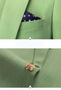 Thumbnail for Luxurious Business Suit 3 Pieces ( Jacket + Vest + Pants ) -, suits , Drestiny , 4XL, 5XL, Australia, Canada, Dress Pants, Green, Jackets, L, Light Green, M, New Zealand, S, Suits, United Kingdom, United States, XL, XXL, XXXL , Drestiny , www.shopdrestiny.com