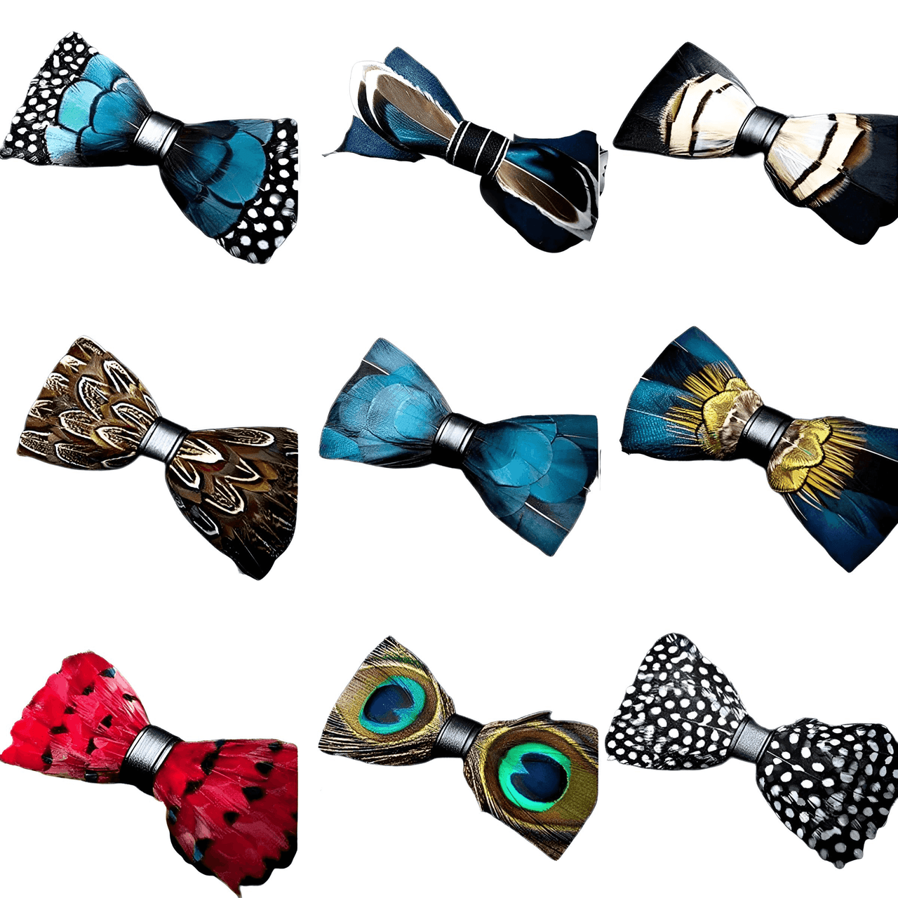 Luxury Peacock Feather Bow Ties -, Bow Tie , Drestiny , Australia, Beige, Black, Blue, Blue Grey, Bow Ties, Brown, Canada, Champagne, Dark Blue, Dark Orange, Gold, Green, Grey, Light Blue, New Zealand, Orange, Purple, Red, Turquoise, United Kingdom, United States, White, Yellow , Drestiny , www.shopdrestiny.com