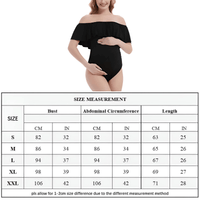 Thumbnail for Maternity Bodysuit For Photoshoot -, Bodysuits , Drestiny , Australia, Black, Bodysuits, Casual Shirts, Gender_Women, L, M, Off Shoulder, Photo Shoot Attire, S, United Kingdom, United States, XL , Drestiny , www.shopdrestiny.com