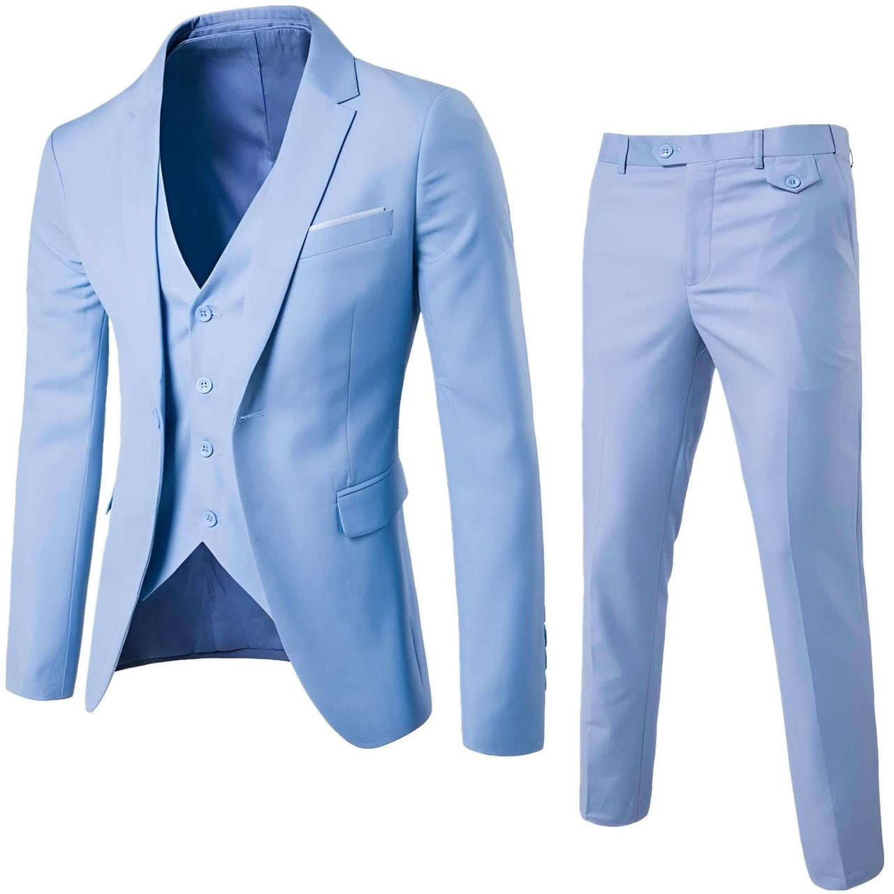 Men's 3 Piece Suits Slim Fit -, Suits , Drestiny , 4XL, 5XL, 6XL, Australia, Black, Blue, Dark Blue, Dark Grey, Dark Magenta, Grey, L, Light Blue, Light Grey, M, Navy, New Zealand, Purple, S, Sets, Suits, United Kingdom, United States, Wine Red, XL, XXL, XXXL , Drestiny , www.shopdrestiny.com