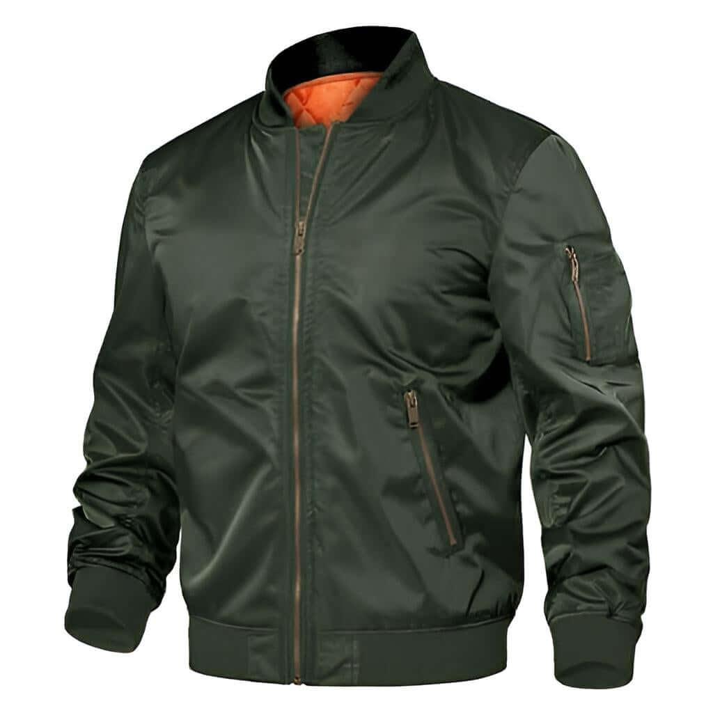 Men's Military Bomber Jacket - In 16 Colors! -, Bomber Jackets , Drestiny , 4XL, Army Green, Australia, Azure Blue, Black, Blue Green, Bomber Jackets, Canada, Dark Blue, Grey, Khaki, L, Light Blue, Light Grey, M, Maroon, Navy, New Zealand, Olive Green, Orange, Sky Blue, United Kingdom, United States, White, XL, XXL, XXXL , Drestiny , www.shopdrestiny.com