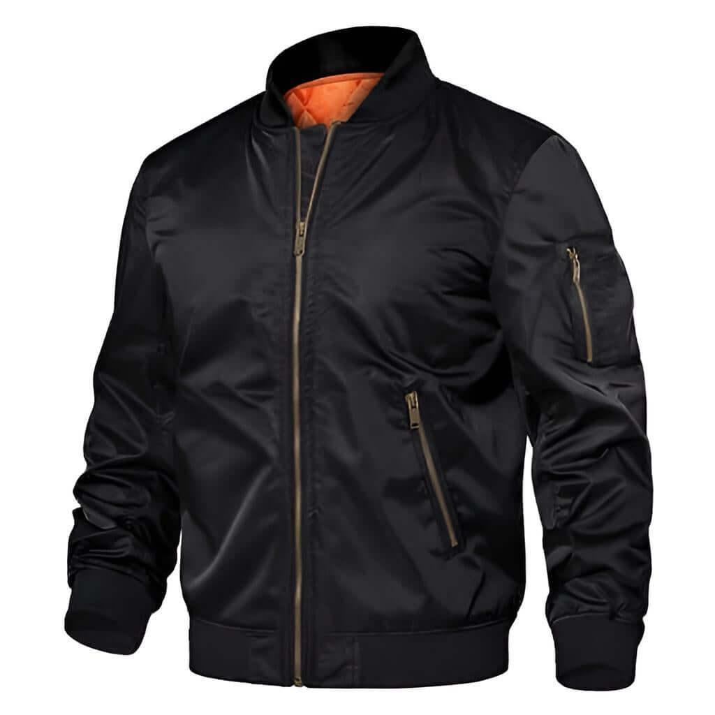 Men's Military Bomber Jacket - In 16 Colors! -, Bomber Jackets , Drestiny , 4XL, Army Green, Australia, Azure Blue, Black, Blue Green, Bomber Jackets, Canada, Dark Blue, Grey, Khaki, L, Light Blue, Light Grey, M, Maroon, Navy, New Zealand, Olive Green, Orange, Sky Blue, United Kingdom, United States, White, XL, XXL, XXXL , Drestiny , www.shopdrestiny.com