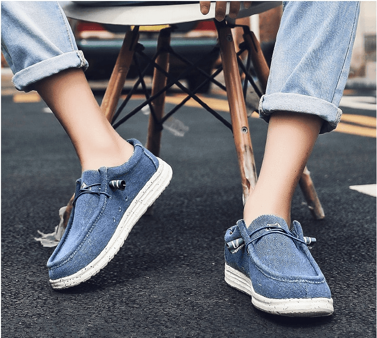 Men's Casual Denim Canvas Sneaker Style Loafers -, Shoes , Drestiny , 10, 11, 12, 7.5, 8, 8.5, 9, 9.5, Australia, Black, Blue, Canada, Coffee, Flats, FR, Grey, Khaki, Loafers, New Zealand, Sneakers, United Kingdom, United States, White , Drestiny , www.shopdrestiny.com