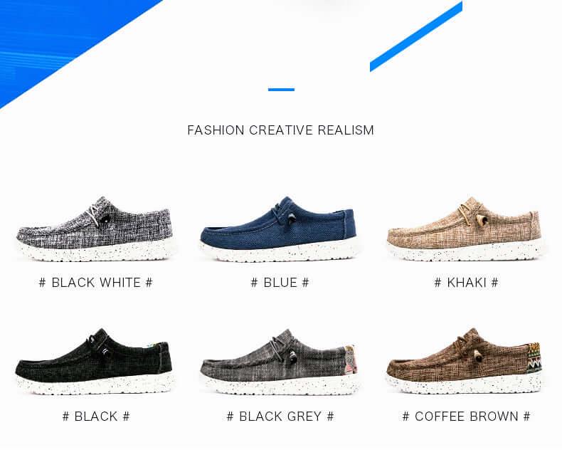 Men's Casual Denim Canvas Sneaker Style Loafers -, Shoes , Drestiny , 10, 11, 12, 7.5, 8, 8.5, 9, 9.5, Australia, Black, Blue, Canada, Coffee, Flats, FR, Grey, Khaki, Loafers, New Zealand, Sneakers, United Kingdom, United States, White , Drestiny , www.shopdrestiny.com